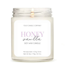 Quadrado Rótulo do adesivo Cosmético de Vela Elegante Minim