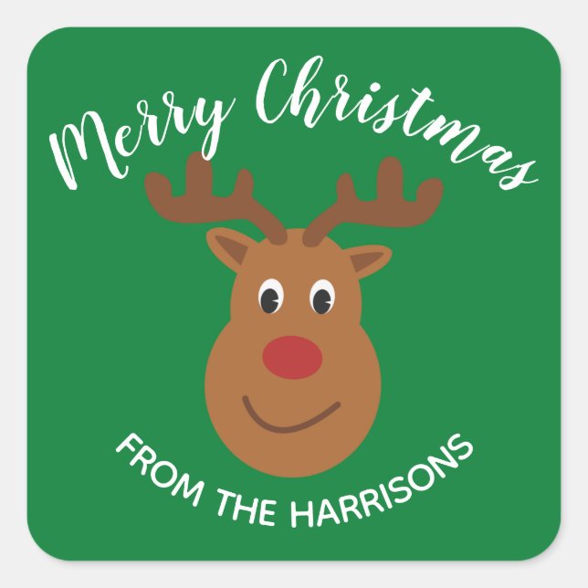 Quadrado Rótulo do adesivo da Design da armação (Frente)