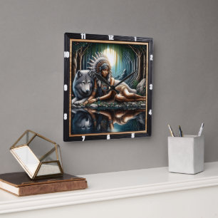 Quadrado Santuário Indígena Nativo: O Relógio do Lobo