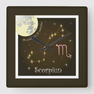 Quadrado Scorpiun 24 october fin 22 relógio November