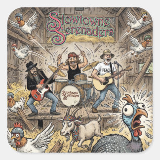 Quadrado Serenaders de Slowtowne em Adesivo de Celeiro