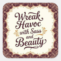 Snarky Causa Estragos com Sass e Beleza Adesivo