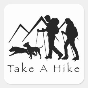 Quadrado Tome um adesivo Hike- Pitbulls