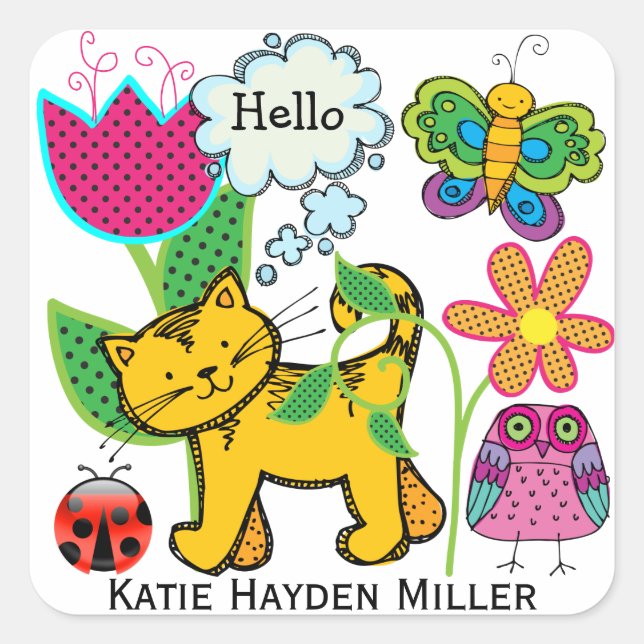 Quadrado Um adesivo tão bonito - SRF (Frente)