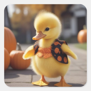 Quadrado Vestido para o adesivo do Halloween