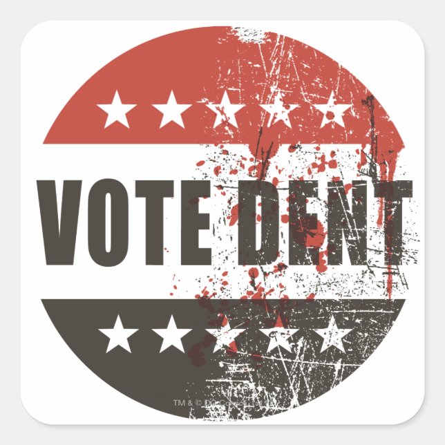 Quadrado Votar adesivo (Frente)