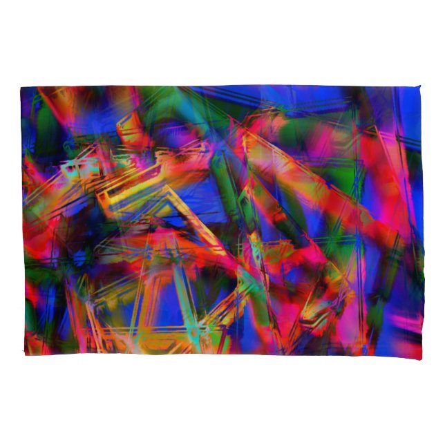 Quadrados coloridos com pinceladas erradas (Frente-Esquerda)