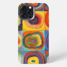 Quadrados com Círculos Concentrados por Kandinsky