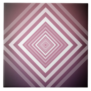 Quadrados de graduação rosa e branco modernos