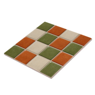 Quadrados de Mosaico Retro