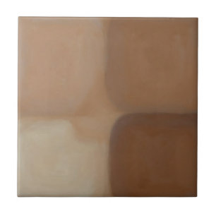 Quadrados de Terracota Neutros Minimalistas