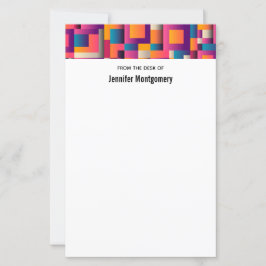 Quadrados e Formas Coloridos de Abstrato