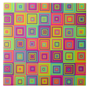 Quadrados Geométricos Coloridos