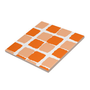 Quadrados laranja Azulejo cerâmicos
