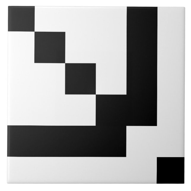 Quadrados Pretos em Branco (Frente)