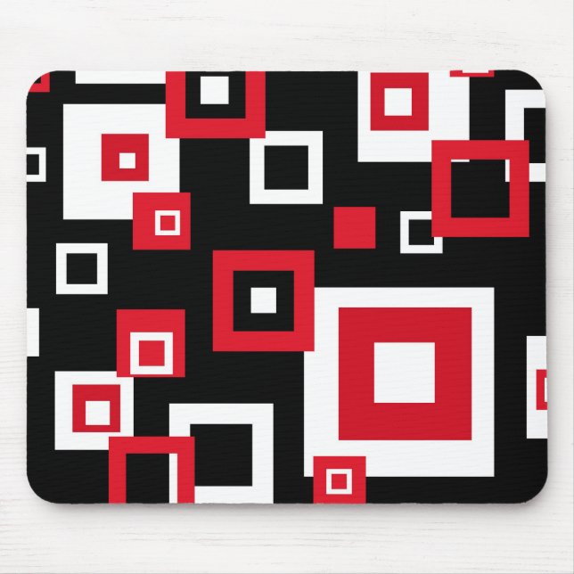 Quadrados retros - Mousepad (Frente)