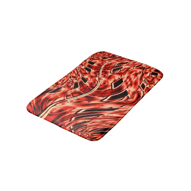 Quadrados tortos espelhados no tapete de banho de  (Angulado)