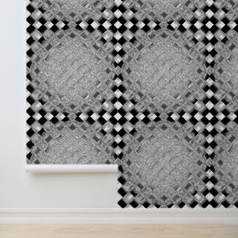 Quadrados Xadrez Cinza e Preto e Branco com Visual