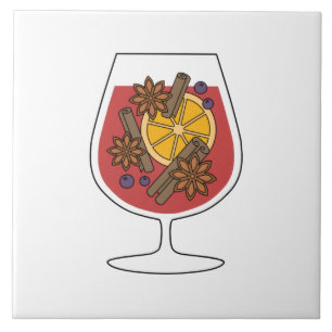 Quadrinhos de vinho de coalhada