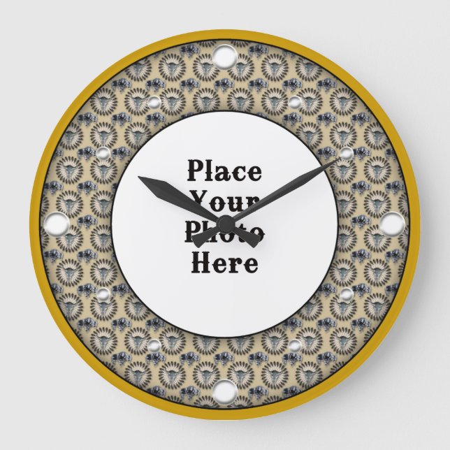 Quadro Americano Nativo Seu Relógio De Parede Foto (Frente)