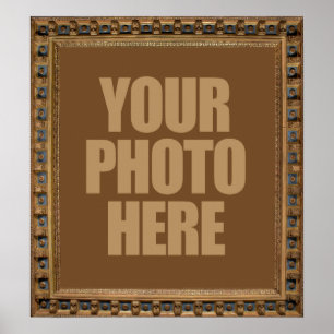 Quadro antigo com seu poster FOTO