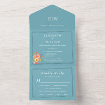 Quadro com Rosas, estilo de casamento em azul