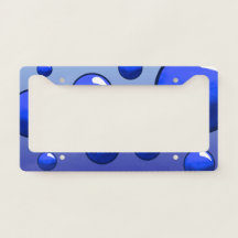 Quadro da placa de licença "Bolhas"