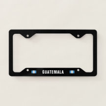 Quadro da placa de licença da Guatemala