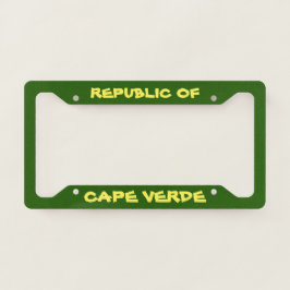 Quadro da Placa de Licença de Cabo Verde