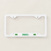 Quadro da placa de licença do Brasil