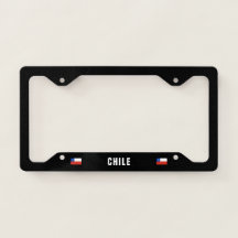 Quadro da placa de licença do Chile