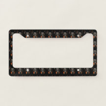 Quadro da Placa de Licença do Doberman