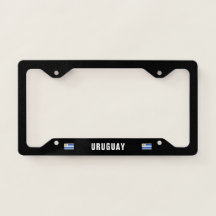 Quadro da placa de licença do Uruguai