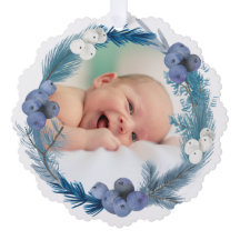 quadro de aquarela azul obrigado de batismo