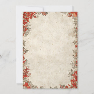 Quadro de Berry Vermelho Negrito | Convite para na