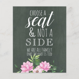 Quadro de Chlakboard Personalizado, Cor-de-rosa, O