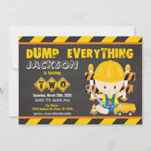 Quadro de Convite para segundos aniversários de C