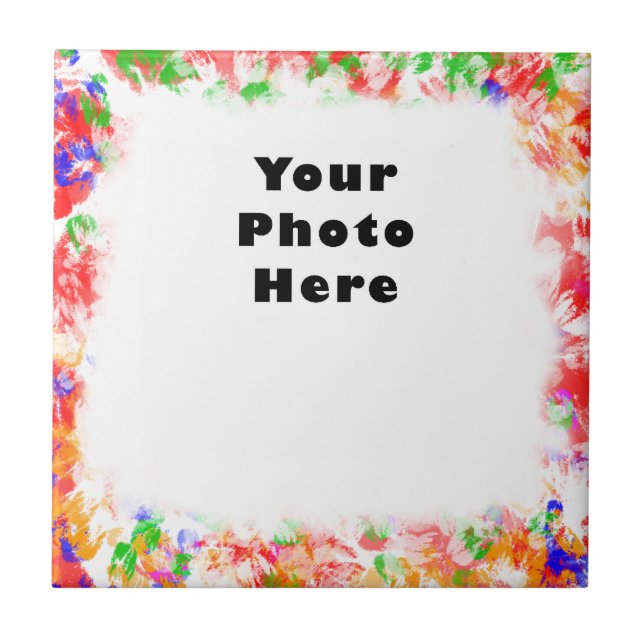 Quadro de Cor da Flores Funky (Frente)