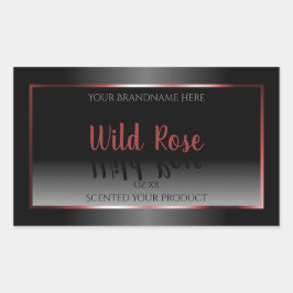 Quadro de Decoração de Borgonha com Etiqueta Preta