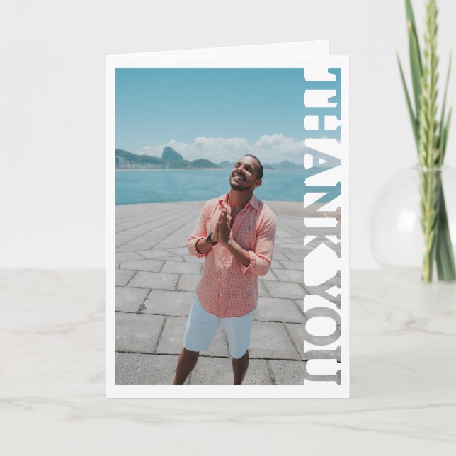 Quadro de Foto de Agradecimento e Bênção Gratuita (Frente)