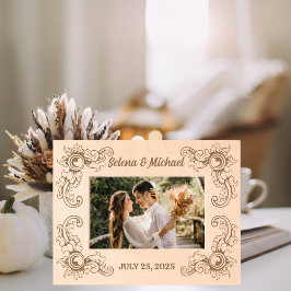 Quadro de Fotografias de Casamento Personalizado