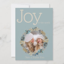 Quadro de Fotografias de Folhagem Azul de Natal Tr