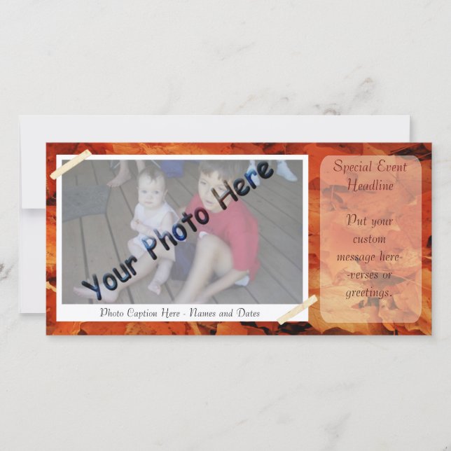 Quadro de Fotografias do outono (Frente)