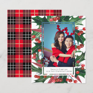 Quadro de Fotografias Holly de Feriado do ORÇAMENT