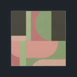 Quadro De Madeira Art Deco Composição Rosa e Verde #5<br><div class="desc">Art Deco Composição Rosa e Verde #5</div>