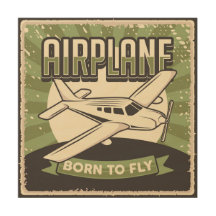 Arte de Parede de Madeira de avião