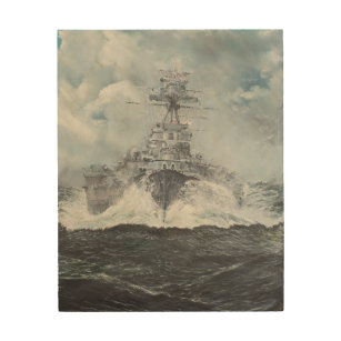 Quadro De Madeira Cabeças da capa para Bismarck 23rdMay 1941. 2014
