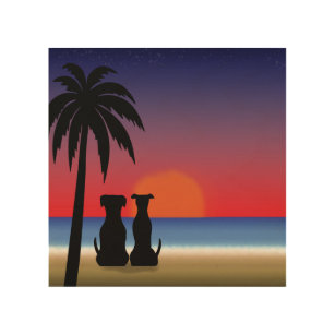 Wallpaper Arte parede praia de madeira Free HD