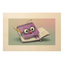 Caractere animado do notebook com desenhos criativ
