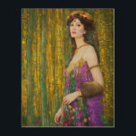 Quadro De Madeira Colagem Colorida do Estilo Klimt Retrato da Mulher<br><div class="desc">Veja este elegante e colorido estilo Klimt,  abstrato de colagem,  retrato de uma linda mulher. Uma peça adorável para adicionar a qualquer decoração ou visto como um item de moda,  também faz um presente de excelente!</div>